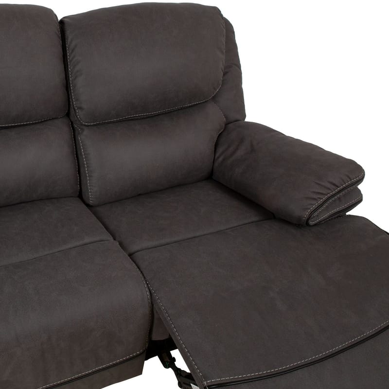 Reclinersofa Sälmar 2-seter med manuell mekanisme - grå - Møbler - Sofaer - Reclinersofaer - 2 seters kinosofa & reclinersofa