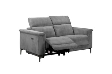 Reclinersofa uten hjørne Loft24 Lund reclinersofa 2-seter Lightgrey - Møbler - Sofaer - Reclinersofaer - 2 seters kinosofa & reclinersofa
