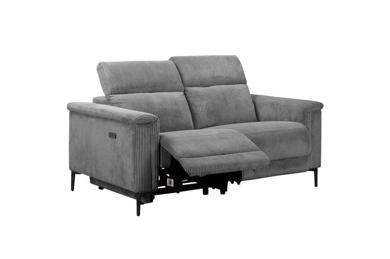 Reclinersofa uten hjørne Loft24 Lund reclinersofa 2-seter Lightgrey - Møbler - Sofaer - Reclinersofaer - 2 seters kinosofa & reclinersofa
