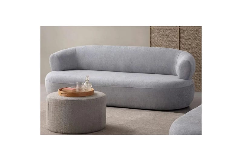 Kollumber Sofa 3-seter - Grå - Møbler - Sofaer - Sofa 3 seter