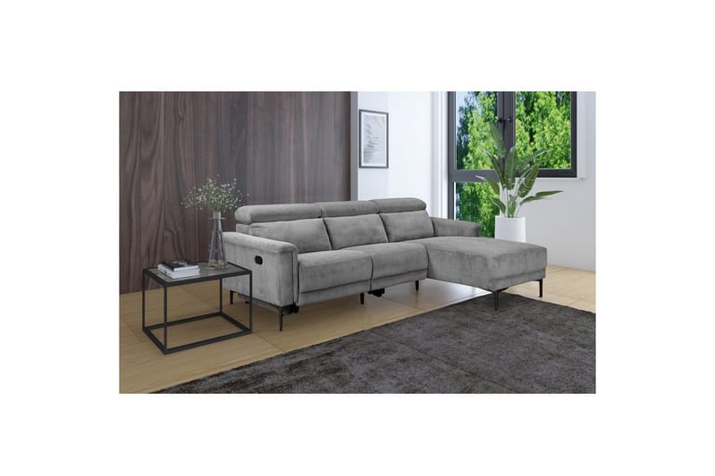 Lund Reclinersofa 3-seter - Grå - Møbler - Sofaer - Reclinersofaer