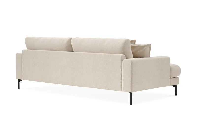 Menard Premium 4-seters dyp sofa i chenille - Lysbeige - Møbler - Sofaer - 4 seter sofa