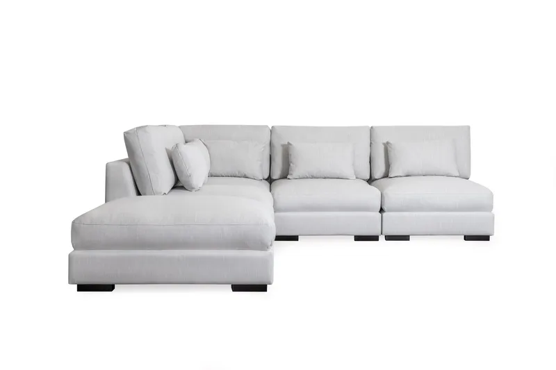 Dubai sjeselongsofa høyre ekstra dyp, Beige