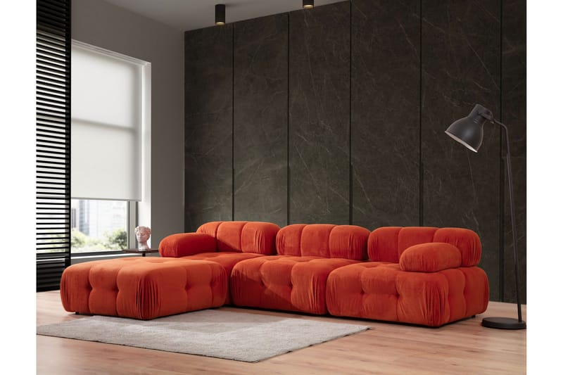 Belgin Modulsofa 3-seter - Rød - Møbler - Sofaer - Modulsofaer - Komplett modulsofa