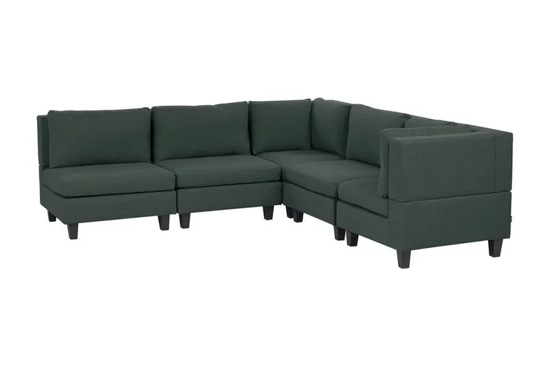 Komplett modulsoffa Grön, Svart