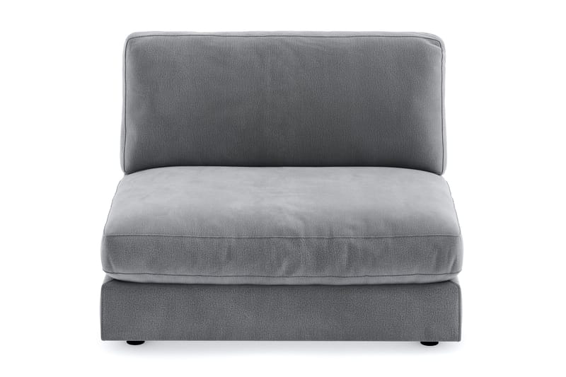 Arken 2-seters Midtmodul i Fløyel 120 cm bred - Lys grå - Møbler - Sofaer - Modulsofaer - Midtmodul