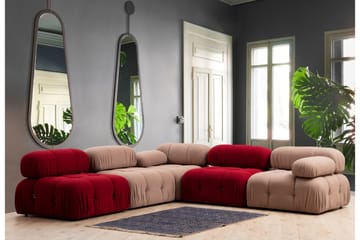 Belgin Midtmodul 95 cm - Rød - Møbler - Sofaer - Modulsofaer - Midtmodul