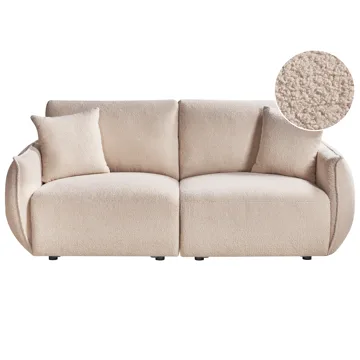 Modulsofa 2-seter Mesnali - Beige - Møbler - Sofaer - Modulsofaer - Komplett modulsofa