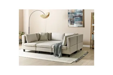 Modulsoffa Beige, Black - Møbler - Sofaer - Modulsofaer - Komplett modulsofa