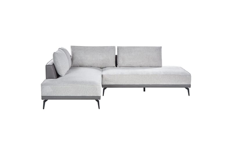Modulsoffa Beliani Myken Beige/brun/svart, Högervänd Grey Left-faced