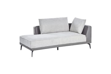 Modulsoffa Beliani Myken Beige/brun/svart, Högervänd Grey Left-faced - Møbler - Sofaer - Modulsofaer - Komplett modulsofa