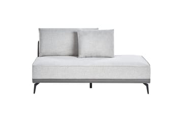 Modulsoffa Beliani Myken Beige/brun/svart, Högervänd Grey Left-faced - Møbler - Sofaer - Modulsofaer - Komplett modulsofa