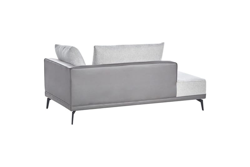 Modulsoffa Beliani Myken Beige/brun/svart, Högervänd Grey Left-faced - Møbler - Sofaer - Modulsofaer - Komplett modulsofa