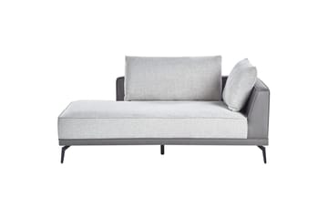 Modulsoffa Beliani Myken Beige/brun/svart, Högervänd Grey Left-faced - Møbler - Sofaer - Modulsofaer - Komplett modulsofa