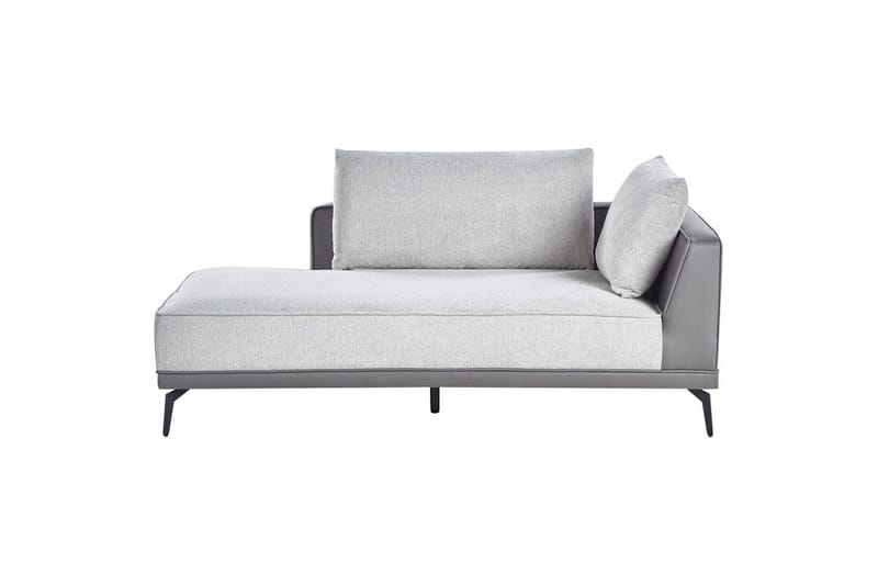 Modulsoffa Beliani Myken Beige/brun/svart, Högervänd Grey Left-faced - Møbler - Sofaer - Modulsofaer - Komplett modulsofa