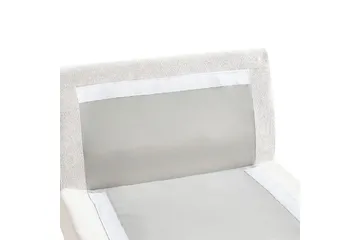 Schäslong Beliani Vizille Beige White - Hvit - Møbler - Sofaer - Modulsofaer - Øvrige moduler for modulsofa