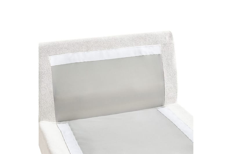 Schäslong Beliani Vizille Beige White - Hvit - Møbler - Sofaer - Modulsofaer - Øvrige moduler for modulsofa