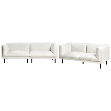 Sofagruppe Vorgod Bouclé - Off-White - Møbler - Sofaer - Sofagrupper