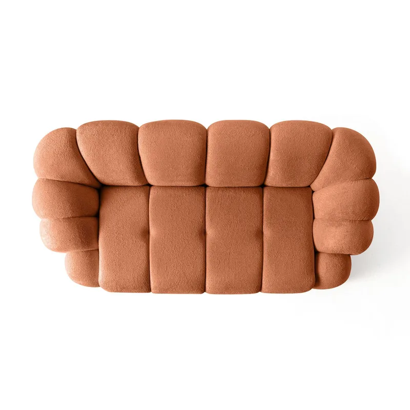 Octavio 2-seters sofa 199x70x80 cm - Flis rød - Møbler - Sofaer - 2 seter sofa