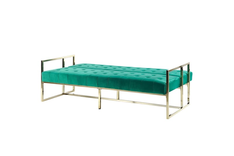 Ordsbo Sofa 3-seter - Gull/Grønn - Møbler - Sofaer - Fløyel sofaer