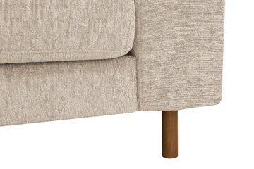 Scandi dyp 3-seters sofa i chenille - Beige - Møbler - Sofaer - Fløyel sofaer