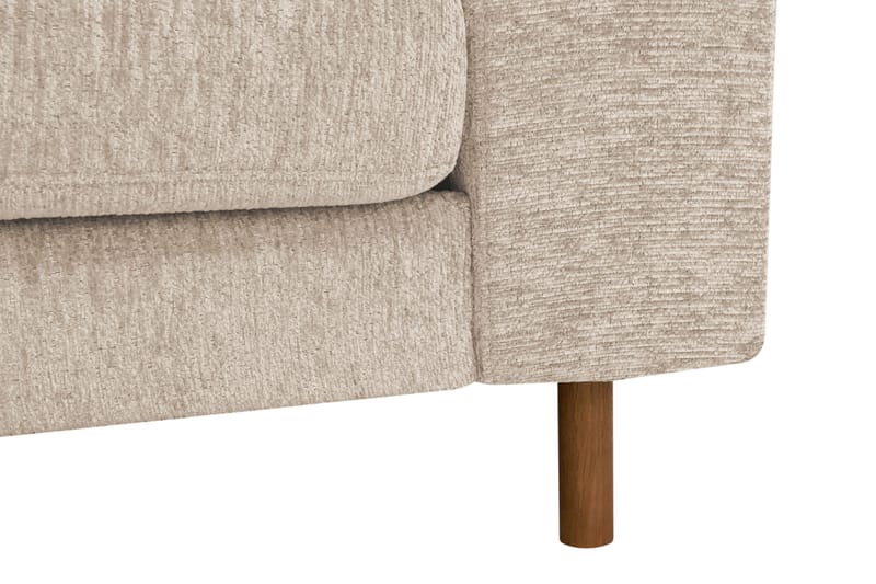 Scandi dyp 3-seters sofa i chenille - Beige - Møbler - Sofaer - Fløyel sofaer