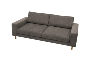 Scandi dyp 3-seters sofa i chenille - Grå - Møbler - Sofaer - Fløyel sofaer