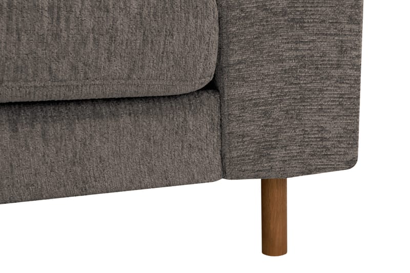 Scandi dyp 3-seters sofa i chenille - Grå - Møbler - Sofaer - Fløyel sofaer