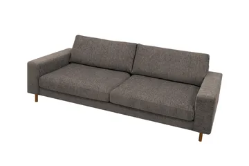 Scandi Dyp 4-seters sofa i chenille - Grå - Møbler - Sofaer - Fløyel sofaer