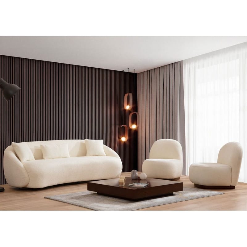 Scone 3-seters sofa - Kremhvit - Møbler - Sofaer - Sofa 3 seter