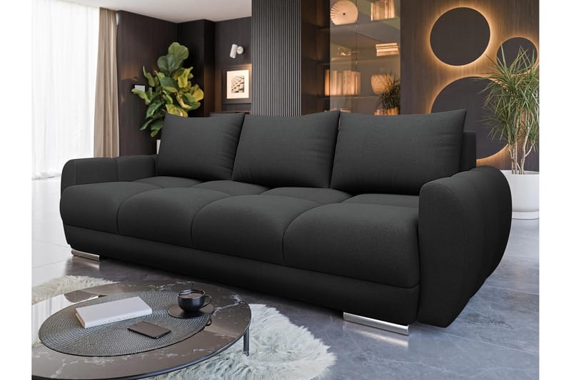 Simerly Sofa 3-seter - Svart - Møbler - Sofaer - Sofa 3 seter