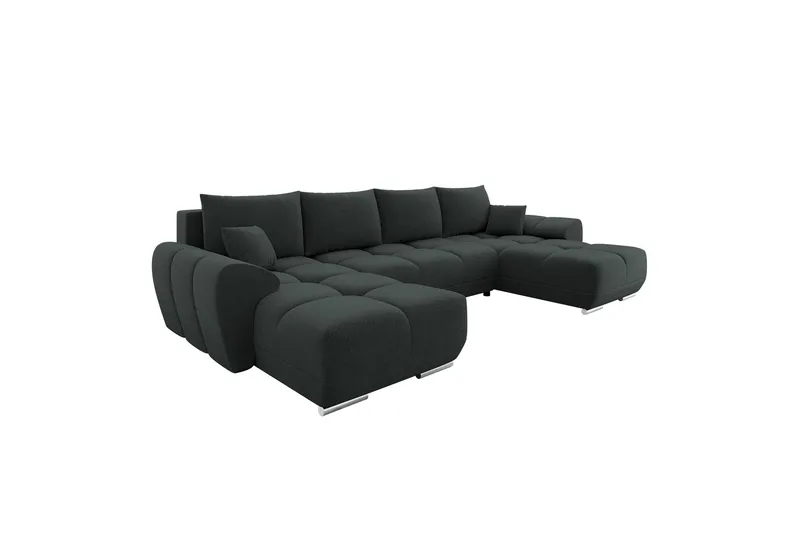 Simerly Sovesofa Dobbeldivan 4-seter, Svart
