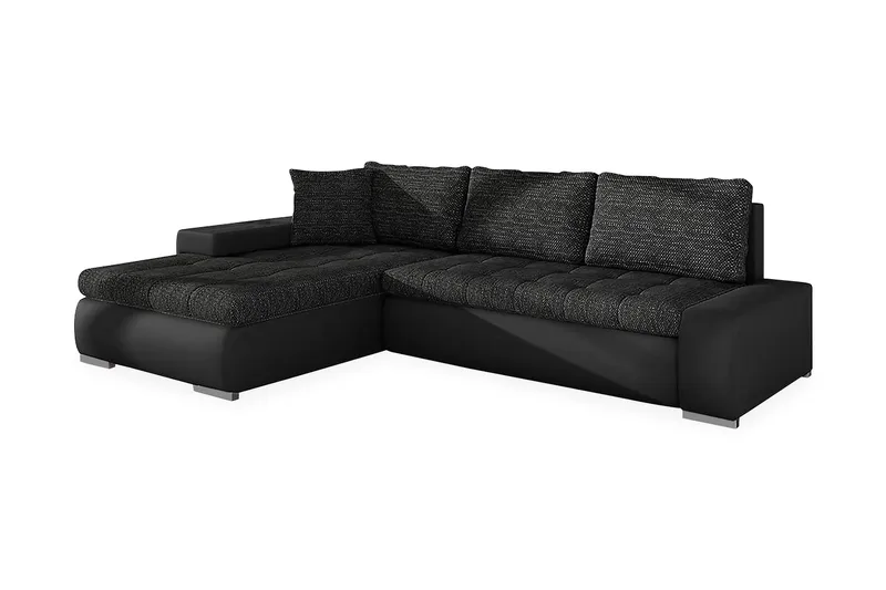 Irja Divansovesofa 4-seter Vendbar, Svart