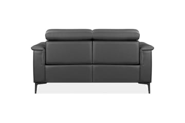 Sofa 2-seter Lund Grå, PU, Elektrisk recliner - Grå, PU, Elektrisk recliner - Møbler - Sofaer - Skinnsofaer