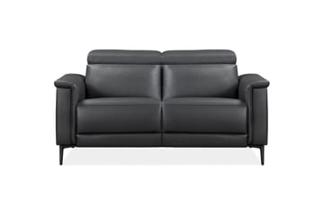 Sofa 2-seter Lund Grå, PU, Elektrisk recliner - Grå, PU, Elektrisk recliner - Møbler - Sofaer - Skinnsofaer