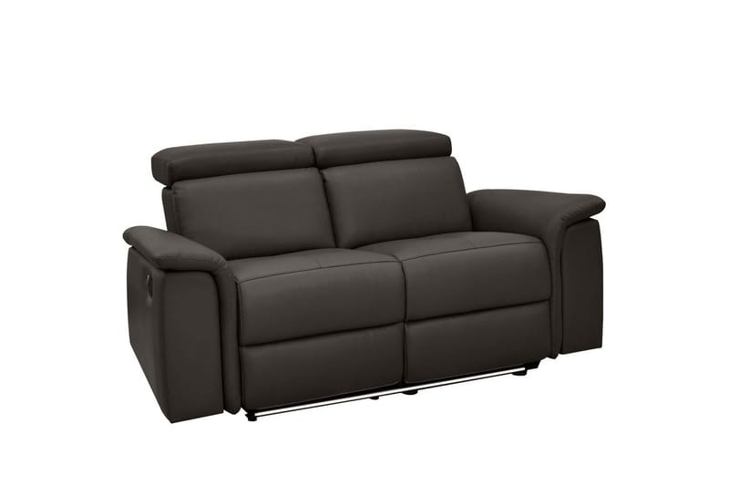 Sofa 2-seter Pareli Brun, Lær/PU, Manuell hvilestol, Brun, Lær/PU, Manuell hvilestol