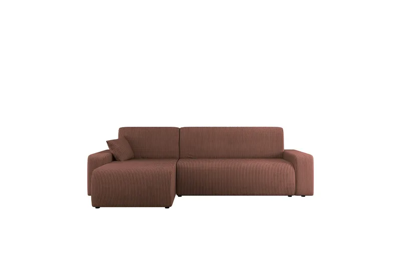 Barile Sofa med Divan 3-seter, Rosa