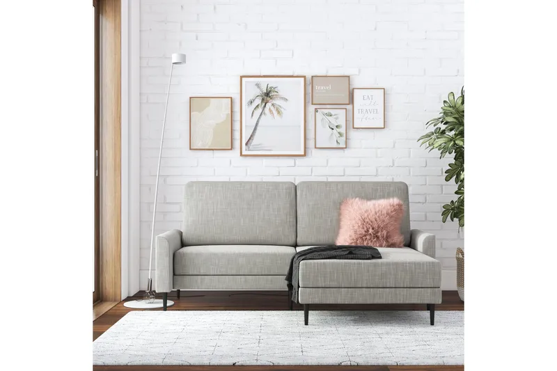 Brynjar Sofa - Grå - Møbler - Sofaer - Sofa med sjeselong