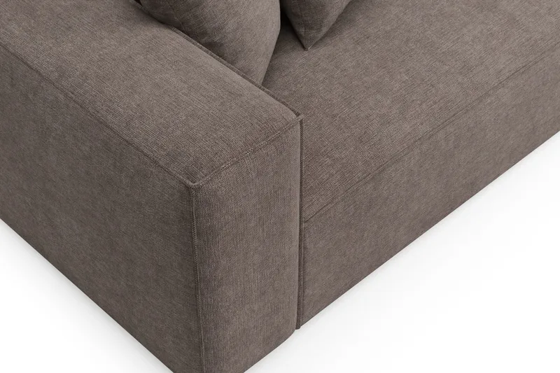 Havana 3-seters Lav Sofa med vendbar divan - Brun - Møbler - Sofaer - Sofa med sjeselong