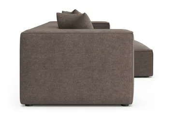 Havana 3-seters Lav Sofa med vendbar divan - Brun - Møbler - Sofaer - Sofa med sjeselong