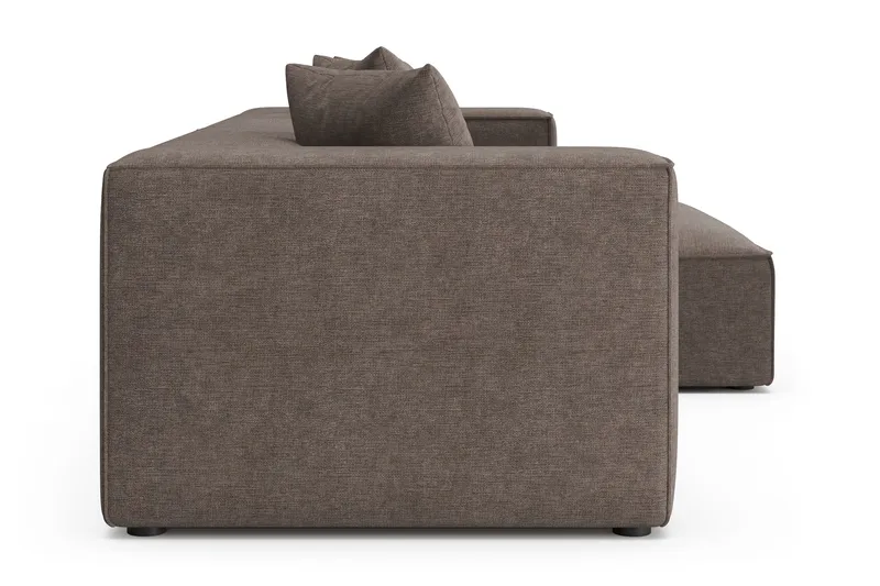 Havana 3-seters Lav Sofa med vendbar divan - Brun - Møbler - Sofaer - Sofa med sjeselong