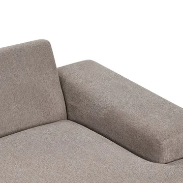 Hjørnesofa Mariferd - Lys brun, svart, mørkt tre/Venstrevendt - Møbler - Sofaer - Sofa med sjeselong