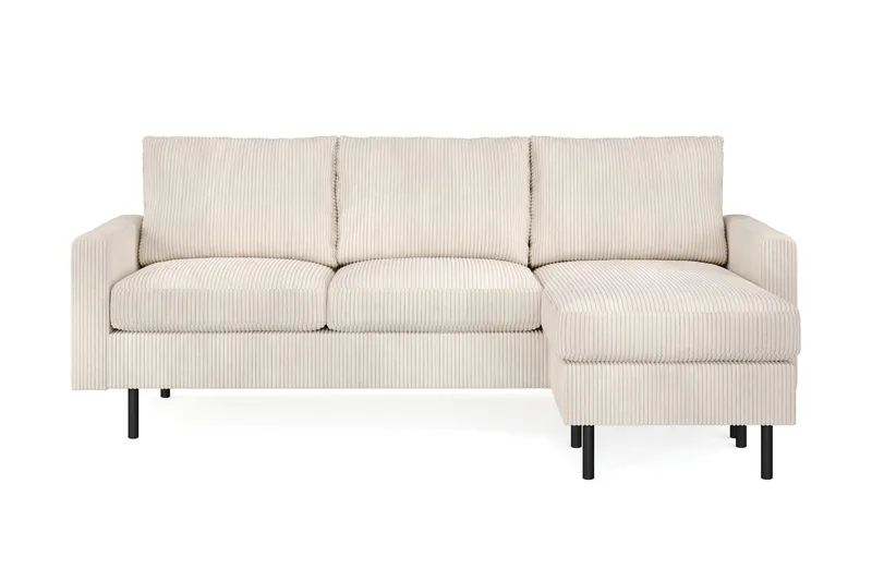 Peppe 3-seters Vendbar L-formet Divansofa i Manchester, Beige