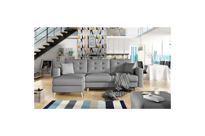 Seksjon Eltap Asgard L 248x93x162 cm, Soft 29, Grå