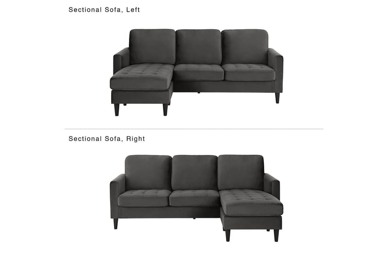 Strummer Divansovesofa Grå - Møbler - Sofaer - Sofa med sjeselong