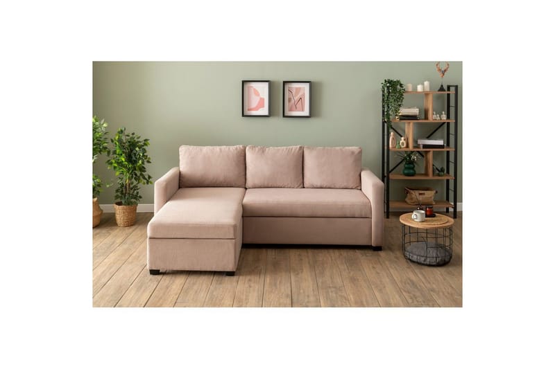 Tareen Sofa med Divan 3-seter - Brun - Møbler - Sofaer - Sovesofaer - Sovesofa divan