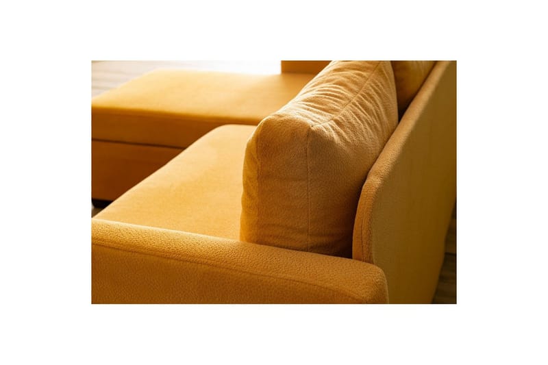 Tareen Sofa med Divan 3-seter - Sennepsgul - Møbler - Sofaer - Sovesofaer - Sovesofa divan