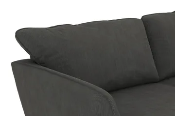 Trend Lyx 3-seters Høyrevendt L-formet Sjeselongsofa i Manchester - Mørkegrå - Møbler - Sofaer - Sofa med sjeselong
