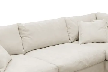 Valencia Ekstra dyp 4-seters sofa med sjeselong høyre - Beige - Møbler - Sofaer - Sofa med sjeselong