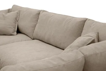 Valencia Ekstra dyp 4-seters sofa med sjeselong høyre - Brun - Møbler - Sofaer - Sofa med sjeselong